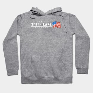 Smith Lake USA - light text Hoodie